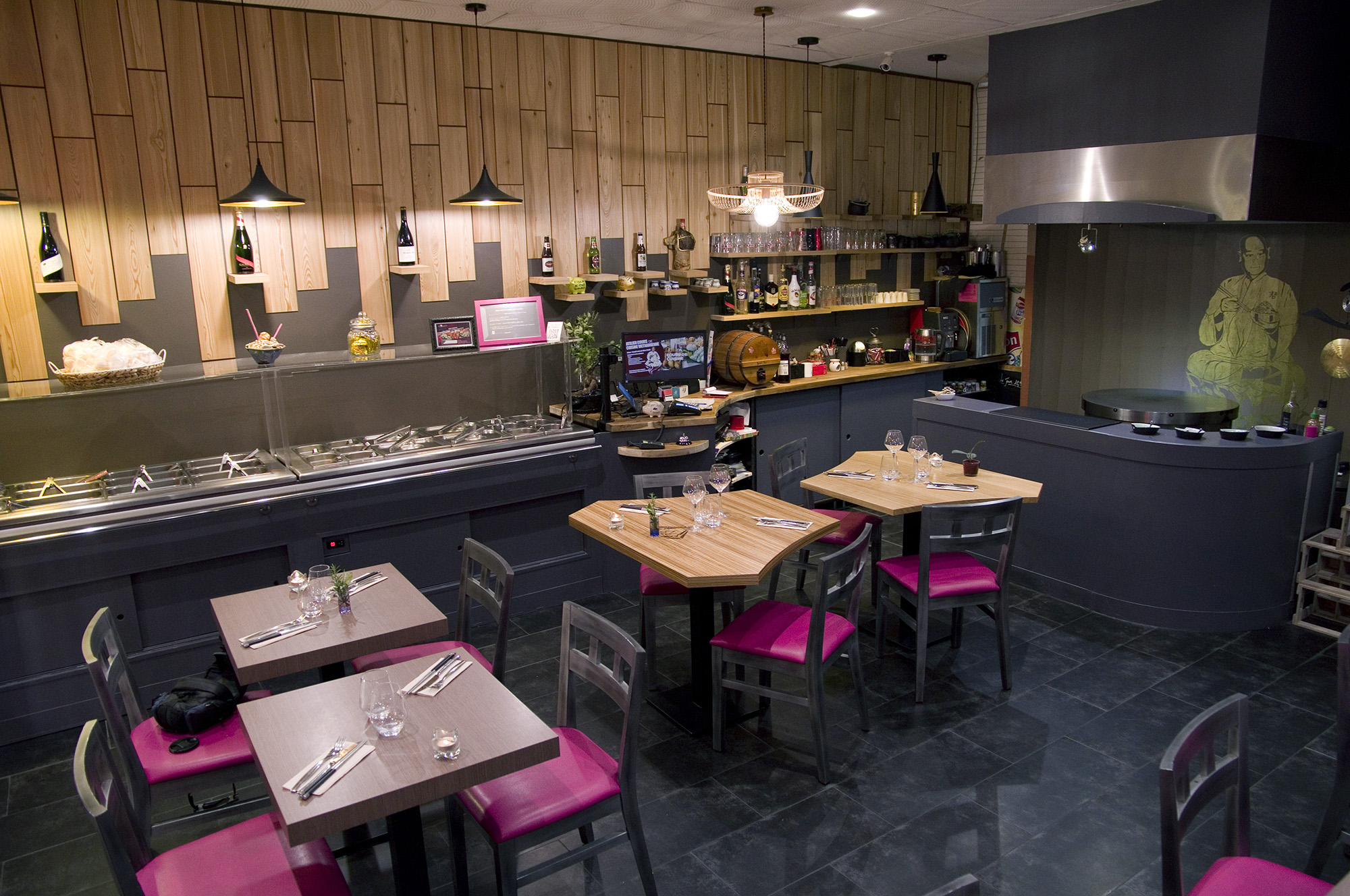 Vue de la salle du restaurant